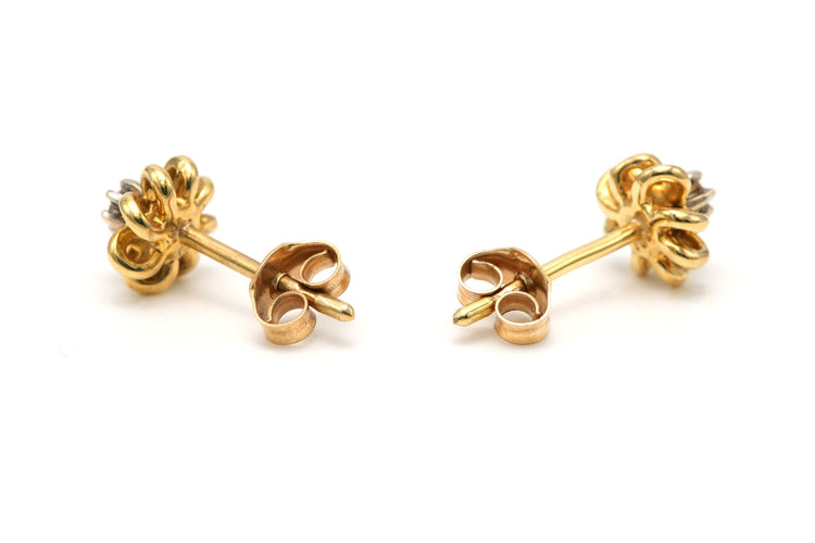 Boucles d'oreilles Boucles d'oreilles Art Déco or jaune, diamants 58 Facettes B722