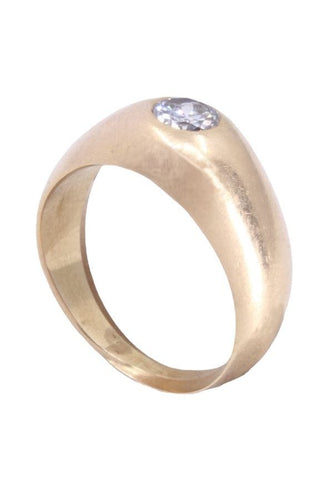 Bague BAGUE JONC ANGLAIS DIAMANT 58 Facettes 088301