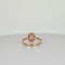 Bague 58 Bague en or rose avec améthyste ovale de 1,28 ct et saphirs blancs 58 Facettes 2508010