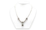 Collier Collier Années 70 en or blanc 18 carats et saphirs, diamants 58 Facettes 23301