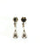 Paire de boucle d’oreille en or blanc et diamants