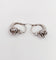 Dormeuses or blanc, diamants taille rose (circa 1900) 58 Facettes A05977