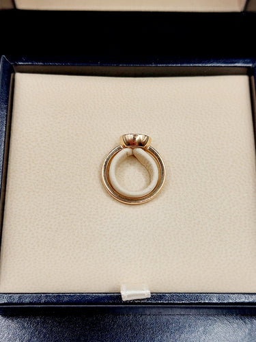 Bague 48 Chopard - Bague Happy Diamond pavée de diamants en or rose 18k 58 Facettes A06339