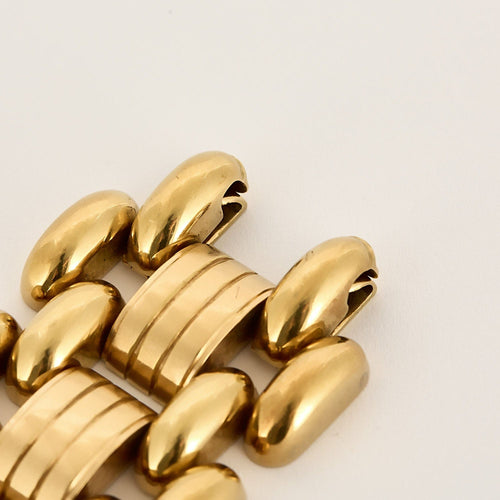 Bracelet Bracelet Tank en or jaune 58 Facettes THI0423