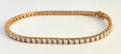 Bracelet Bracelet ligne en or rose serti de 60 brillants 58 Facettes 238139