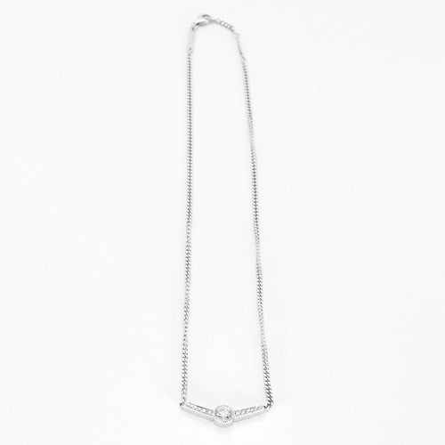 Collier Collier or blanc diamant 58 Facettes