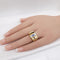 Bague 55 Bague tank or jaune, saphir & diamants 58 Facettes