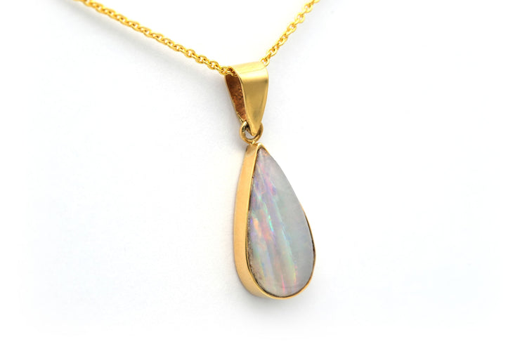 Pendentif Pendentif contemporain or jaune opale 58 Facettes 17856