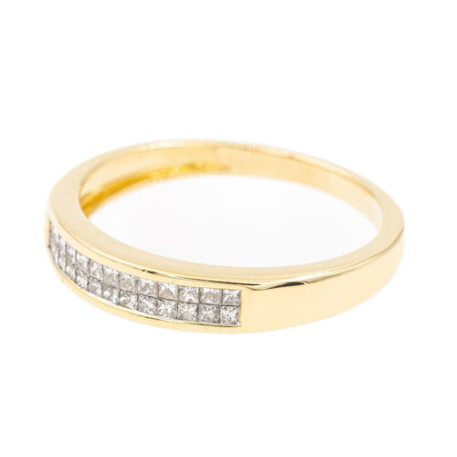 Bague 50 Bague Demi alliance Or jaune Diamant 58 Facettes 2360822CN