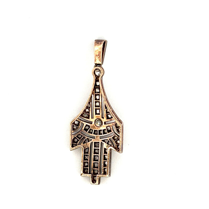 Pendentif Pendentif ancien main de fatma en or et diamants 58 Facettes