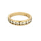 Bague 52 Alliance en or jaune et diamants 58 Facettes CRE0100X11