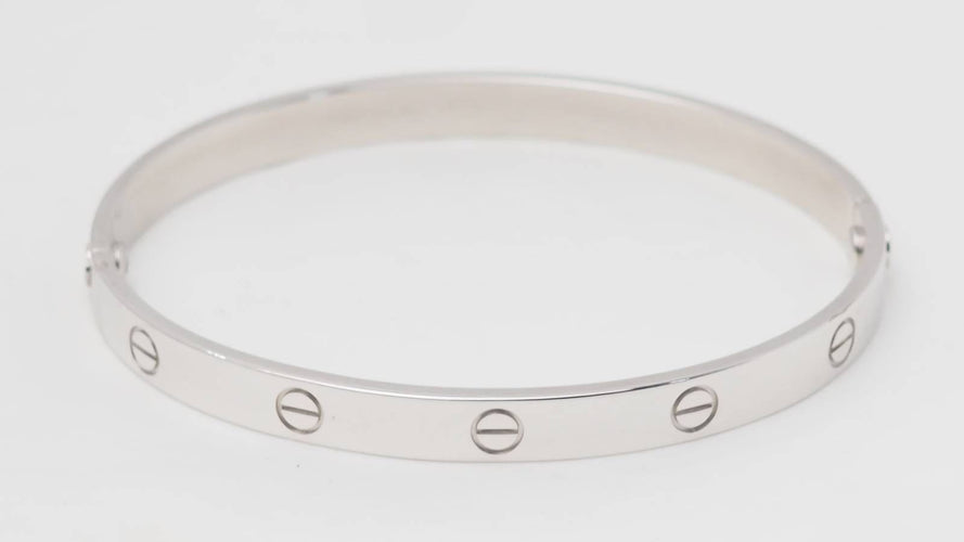 Bracelet Bracelet Cartier Love en or blanc vintage 58 Facettes 32697
