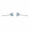 Boucles d'oreilles Boucles d'oreilles Puces Or blanc Topaze 58 Facettes 4021230RV