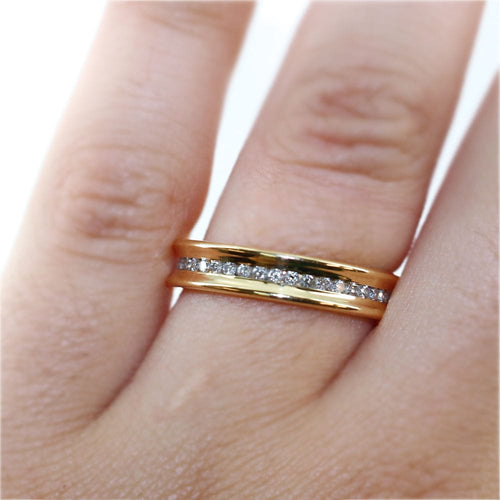 Bague Alliance tour complet or 58 Facettes