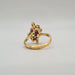 Bague 53 Bague or jaune, diamants, rubis 58 Facettes