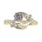 Vintage Belle Epoque diamond and pearl romantic toi-et-moi engagement ring