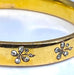 Bracelet Bracelet or jaune fleurs diamants 58 Facettes AB402