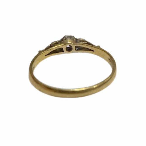 Bague 56 BAGUE ART DÉCO, ÉPOQUE 1930-1935, OR 18 carats ET PLATINE AVEC DIAMANTS 58 Facettes DMAR17