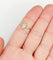 Bague 55 Bague solitaire diamant taille navette et baguettes en or blanc 18k 58 Facettes A06479