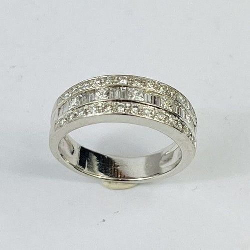 Bague 53 Bague Or Blanc et Diamants 58 Facettes 20400000825