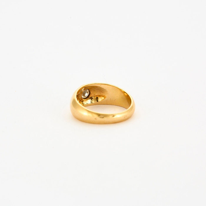 Bague onc or jaune diamant