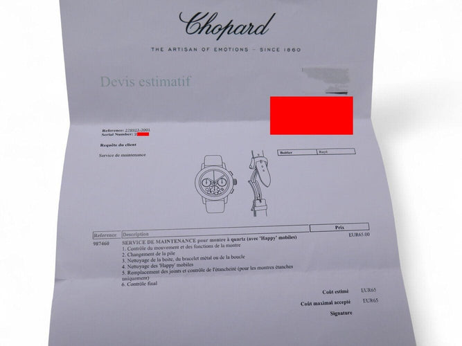 Montre montre CHOPARD happy sport happy fish 278923-3001 quartz 26 mm diamants 58 Facettes 269448