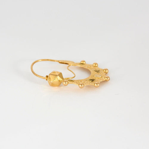 Boucles d'oreilles Paire de créoles savoyardes, travail français 58 Facettes