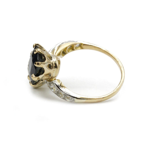 Bague 50 Bague Toi & Moi - Saphir, diamants 58 Facettes 1015