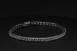 Bracelet Bracelet Tennis Diamants Or Blanc 58 Facettes