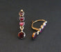 Earrings Leverback earrings adorned with stones, Rose Gold 58 Facettes