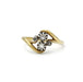 Bague 55 Bague or jaune et blanc diamants 58 Facettes 240337R