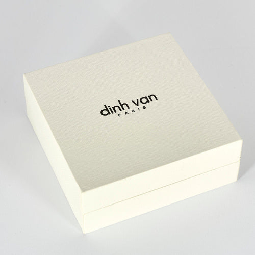 Pendentif DINH VAN - Double Coeurs - pendentif or blanc et diamants 58 Facettes 250010