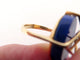 Bague 54 vintage bague FRED t54 en or jaune 18k sertie pierre lapis lazuli 9gr 58 Facettes 269965