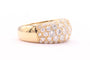 Bague 51 Bague contemporaine en or jaune sertie de diamants 58 Facettes 21489