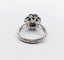 Bague 52 Bague marguerite Art déco en platine et diamant 0,65 ct, saphirs 58 Facettes A06577