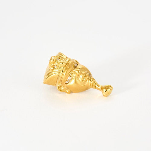 Boucles d'oreilles BOUCLES D'OREILLES OR JAUNE MOTIF EGYPTIEN 58 Facettes M8868