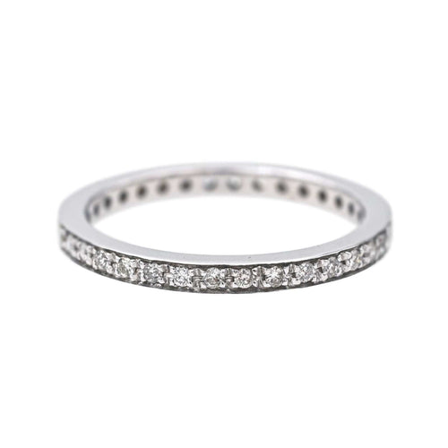 Bague 54 Bague Alliance américaine   Or blanc Diamant 58 Facettes 4152531RV