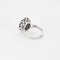 Bague 48 Bague marguerite or blanc, saphir et diamants 58 Facettes GU205