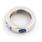 Bague 41 O.J. Perrin Bague Jonc  Or blanc Saphir, Tanzanite 58 Facettes 1582973CN