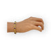 Bracelet Gold bracelet and amethyst cabochons 58 Facettes