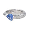 Bague 55.5 Bague Or blanc Saphir, Diamant 58 Facettes 4551822RV