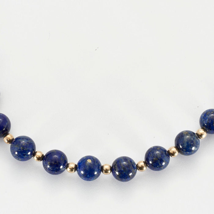 Collier Sautoir lapis lazuli et argent 58 Facettes 65500006