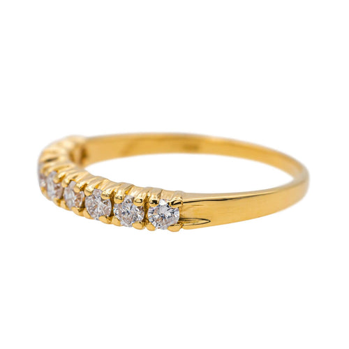 Bague 58 Bague Dmi alliance Or jaune Diamant 58 Facettes 4207956CN