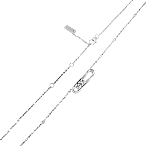Collier Collier-Sautoir Messika, "Baby Move", or blanc, diamants. 58 Facettes 34538