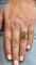 Bague 49 Bague ancienne forme carré en or blanc et diamants 58 Facettes