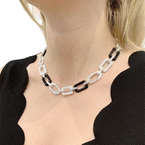 Collier Collier Chanel, « Première Onyx », onyx, diamants, or blanc. 58 Facettes 35049