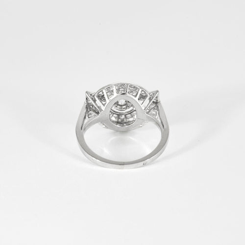 Bague 56 Bague Art-Déco Diamants Platine vers 1925 58 Facettes