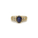 Bague 53 Bague or jaune diamants saphir 58 Facettes 240060R