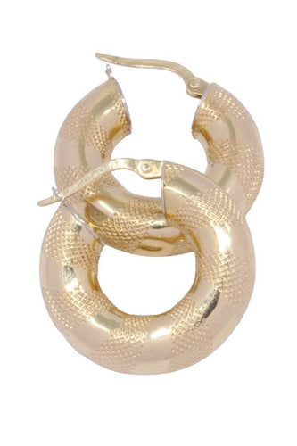 Boucles d'oreilles CRÉOLES MODERNES 58 Facettes 084071