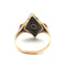Bague 55 Bague ancienne en or jaune, onyx et diamants 58 Facettes